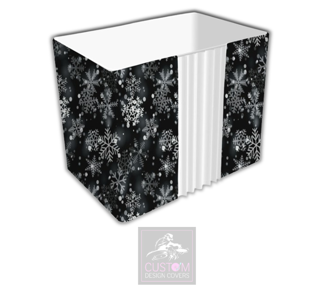 Festive Snowflakes Photobooth Enclosure Cover 