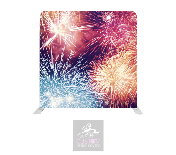 Firework Explosion Lycra Pillowcase Backdrop Cover (DOUBLE SIDED)