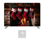 Fireplace Pillowcase Backdrop Cover