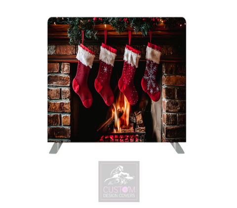 Fireplace Pillowcase Backdrop Cover