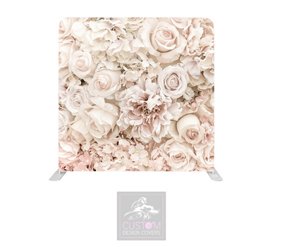 Floral Lycra Pillowcase Backdrop Cover 