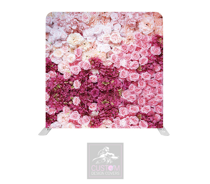 Flower Wall Effect Lycra Pillowcase Backdrop Cover