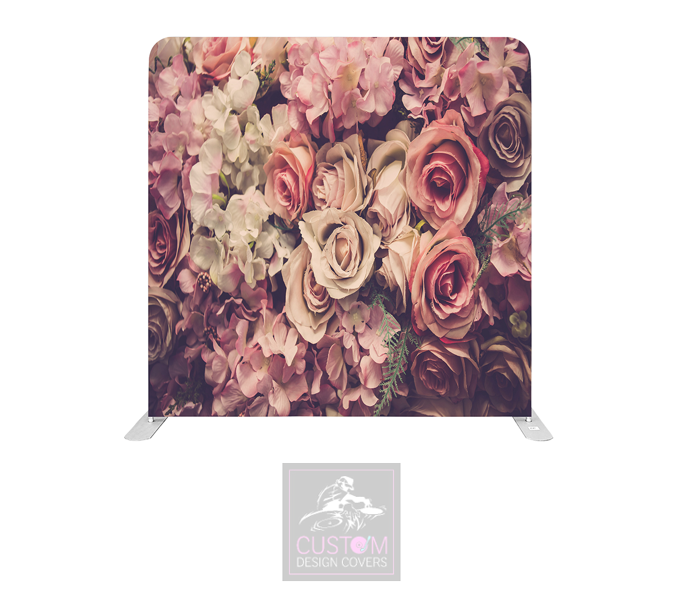 Floral Lycra Pillowcase Backdrop Cover (DOUBLE SIDED)