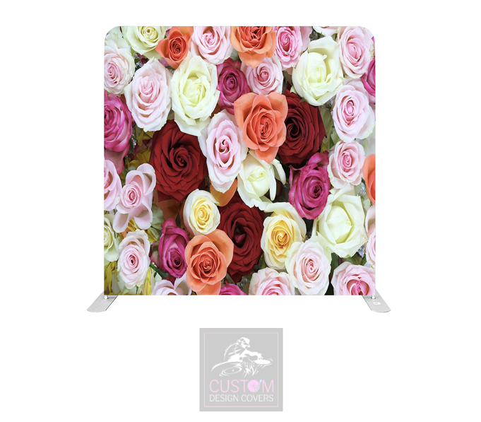 Roses Lycra Pillowcase Backdrop Cover (DOUBLE SIDED)
