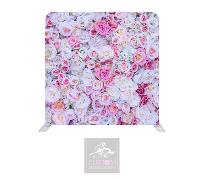 Rose Flower Effect Lycra Pillowcase Backdrop Cover