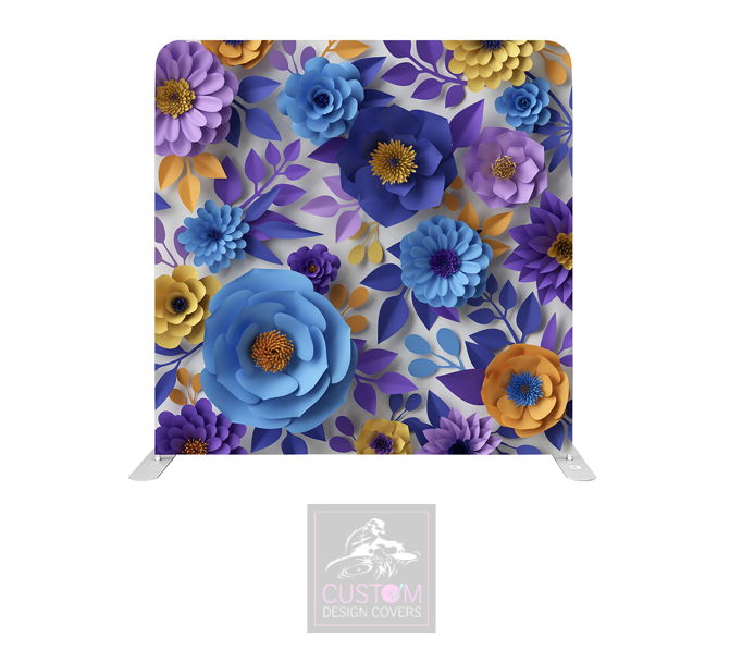 Paper Flower Effect Lycra Pillowcase Backdrop Cover
