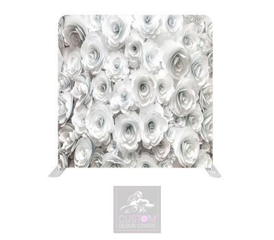 Paper Flowers Lycra Pillowcase Backdrop Cover (DOUBLE SIDED)