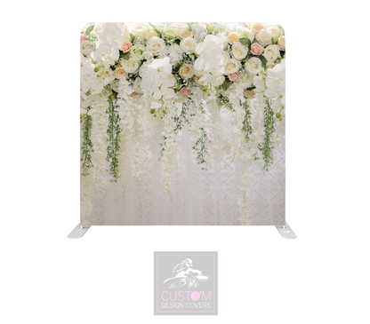 Floral Lycra Pillowcase Backdrop Cover (DOUBLE SIDED)