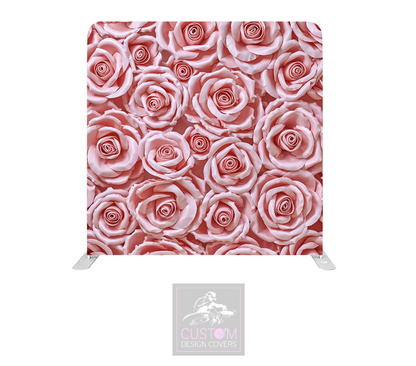 Pink Rose Lycra Pillowcase Backdrop Cover (DOUBLE SIDED)
