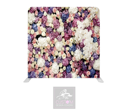 Floral Lycra Pillowcase Backdrop Cover (DOUBLE SIDED)
