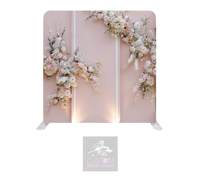 Blush Wedding Lycra Pillowcase Backdrop Cover