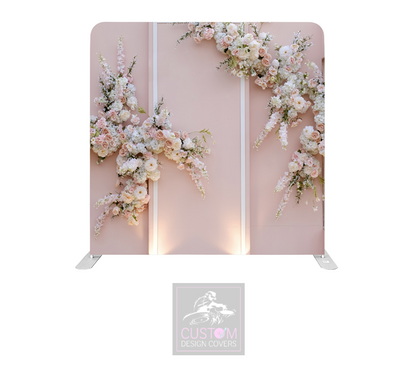 Blush Wedding Lycra Pillowcase Backdrop Cover