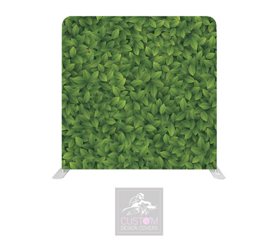 Green Leaves Lycra Pillowcase Backdrop Cover