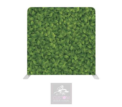 Green Leaves Lycra Pillowcase Backdrop Cover (DOUBLE SIDED)