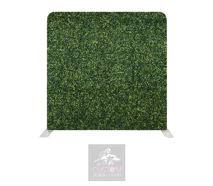 Green Leaves Lycra Pillowcase Backdrop Cover