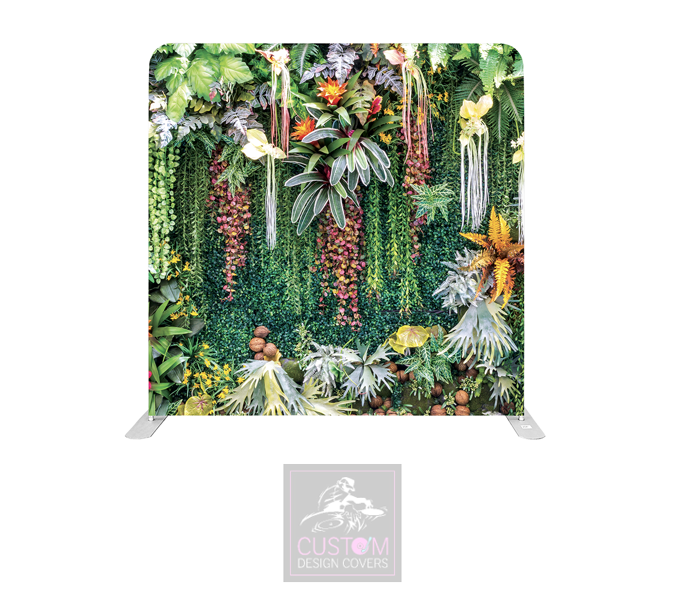 Tropical Greens Lycra Pillowcase Backdrop Cover