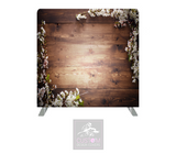 Flowers on Rustic Pillowcase Backdrop Cover