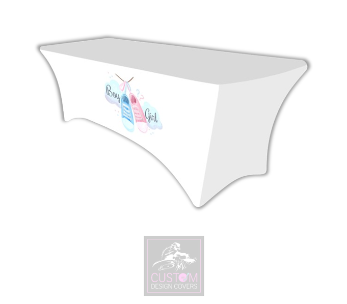 Gender Reveal Lycra Table Cover 