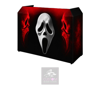 Halloween Ghost Face Lycra DJ Booth Cover