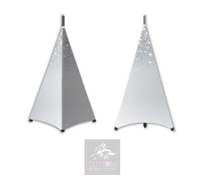 Bride & Groom DJ UV Lycra DJ Covers  (PACKAGE BUNDLE)