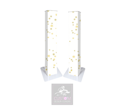 White Christmas *Gold* Lycra DJ Covers (PACKAGE BUNDLE)