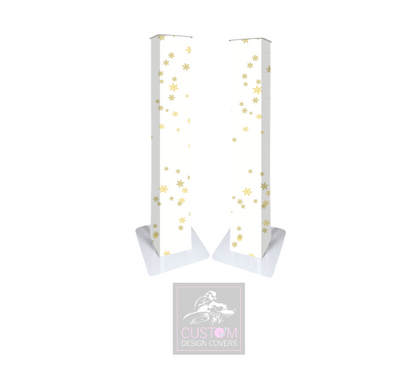 White Christmas *Gold* Lycra DJ Covers (PACKAGE BUNDLE)