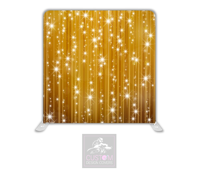 Gold Curtain Pillowcase Backdrop Cover