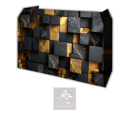 Gold Dust Colour Block Lycra DJ Booth Cover