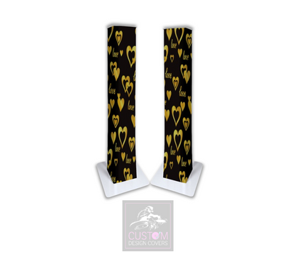 Love & Hearts *GOLD* Podium Covers (PAIR)