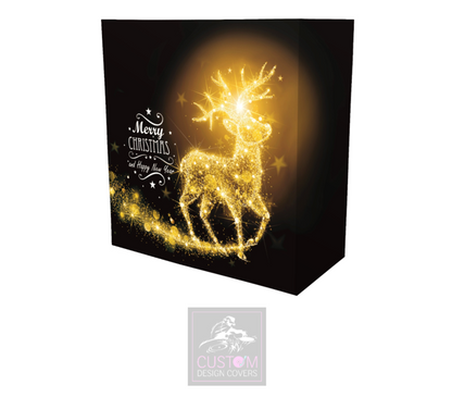 Christmas Reindeer *Gold* Lycra DJ Booth Cover 