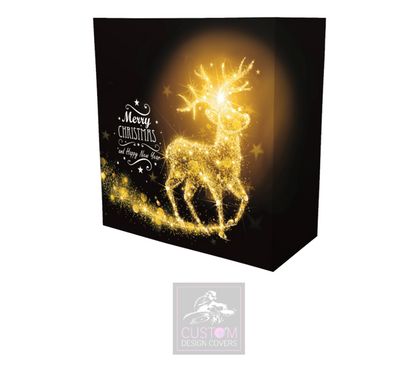 Christmas Reindeer *GOLD* Lycra DJ Booth Cover