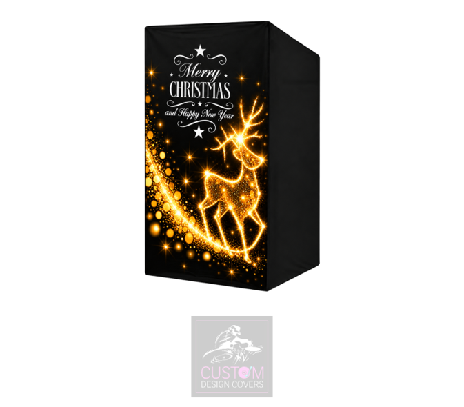 Christmas Reindeer *GOLD* Lycra DJ Booth Cover