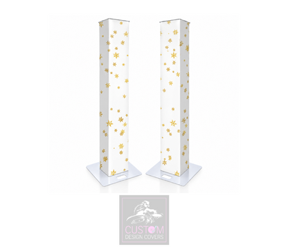 White Christmas *Gold* Lycra DJ Covers (PACKAGE BUNDLE)
