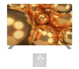 Gold Mirror Balls Pillowcase Backdrop Cover