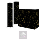 Black Gold Star Lycra DJ Covers (PACKAGE BUNDLE) - ADJ PRO