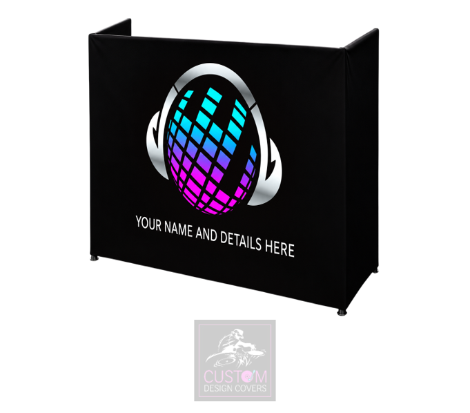 Good Vibes Custom Lycra DJ Booth Cover