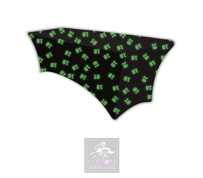 Green Age Photobooth Lycra Table Cover