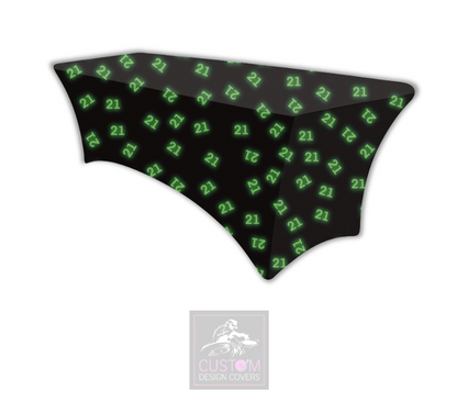 Green Age Photobooth Lycra Table Cover