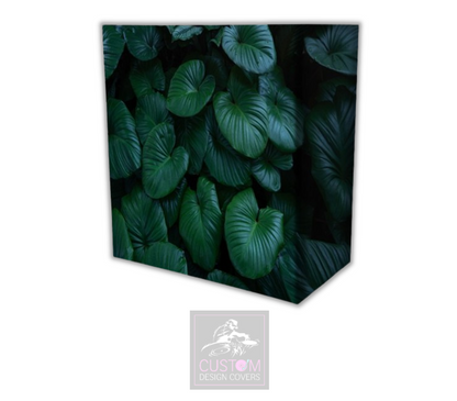 Green Leaves Lycra DJ Booth Cover