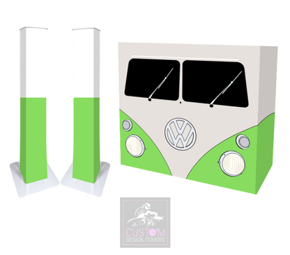 Green VW Camper Lycra DJ Covers (PACKAGE BUNDLES) - TRUSS 