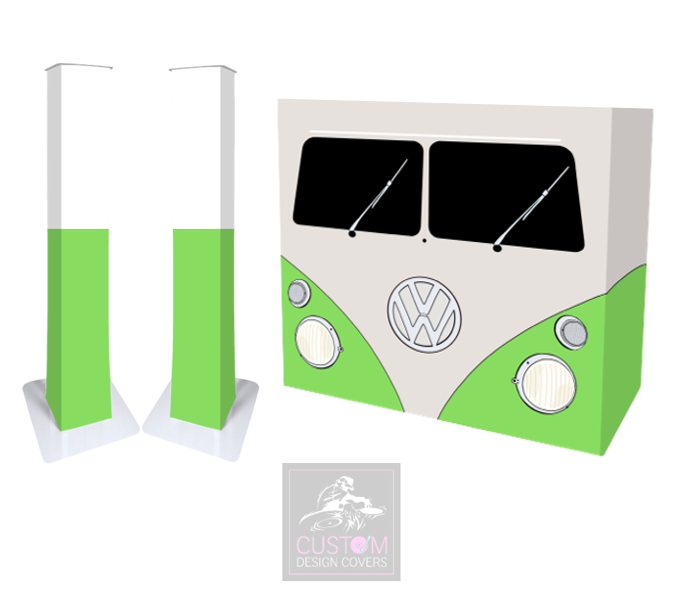 Green VW Camper Lycra DJ Covers (PACKAGE BUNDLES) - TRUSS 