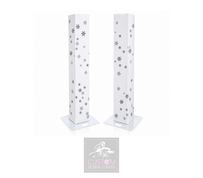 White Christmas *Grey* Lycra DJ Covers (PACKAGE BUNDLE)
