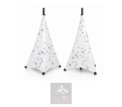 White Christmas *Grey* Lycra DJ Covers (PACKAGE BUNDLE)