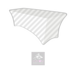 Grey Stripes Lycra Table Cover 