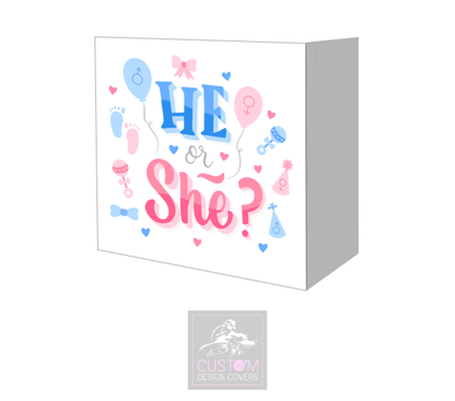 Gender Reveal Booth Cover Combi