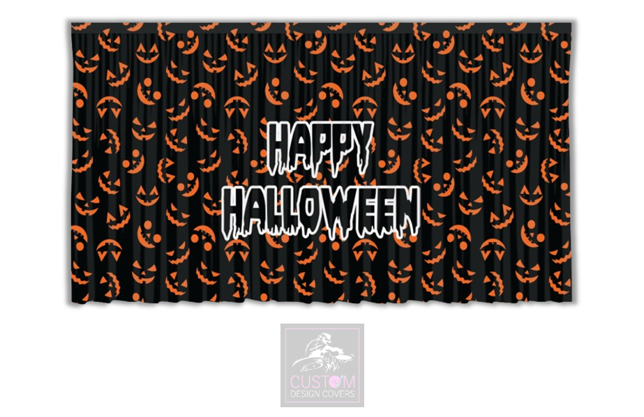 Happy Halloween Backdrop Curtain