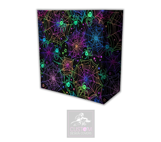 Halloween UV Effect Spiders Web Lycra DJ Booth Cover