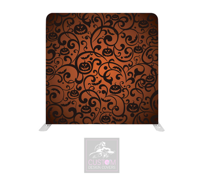 Pumpkin Swirl Lycra Pillowcase Backdrop Cover