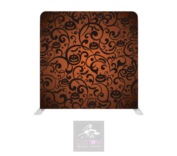 Pumpkin Swirl Lycra Pillowcase Backdrop Cover