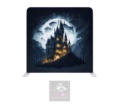 Haunted Castle Lycra Pillowcase Backdrop Cover
